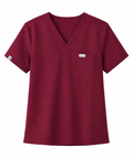 Scrub Top - Wine